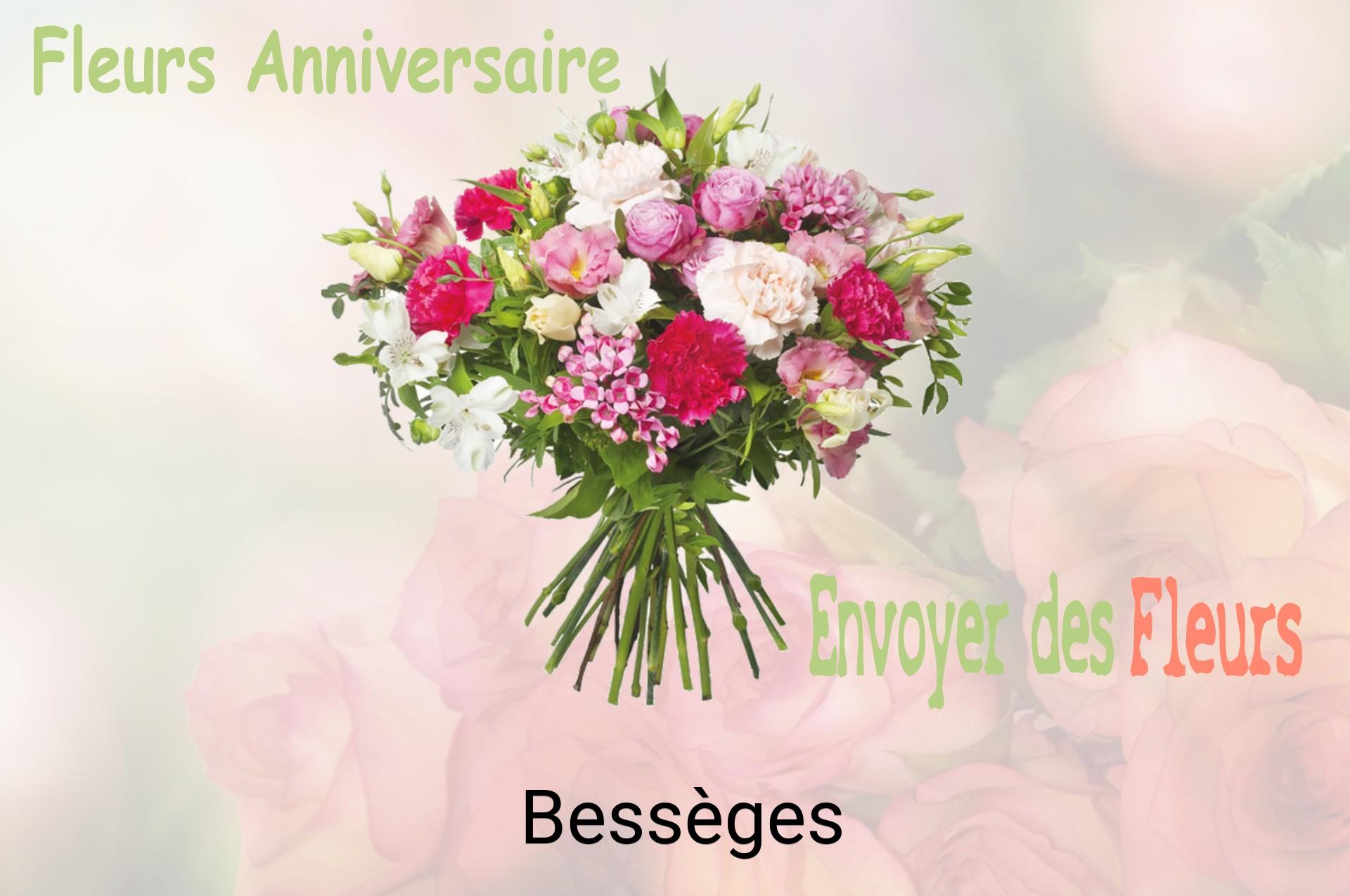 Bouquet de fleurs d’anniversaire livré à Bessèges