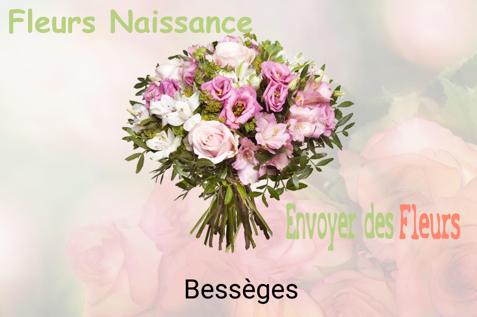 Bouquet de fleurs de naissance livré à Bessèges